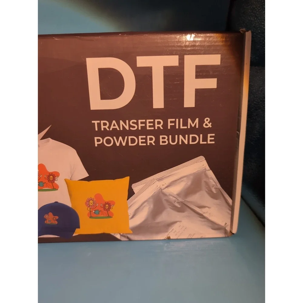 Dtf Transfer Film & Powder Bundle 30xa4‎ Dtf Sheets 500G Stf Powder 1 Bag
